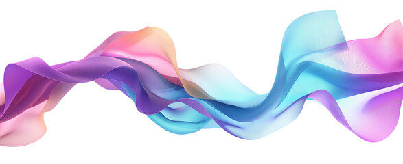 Floating Ribbon isolated on a transparent background