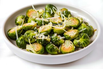 Delightful Air-Fried Brussels Sprouts with Parmesan and Fresh Lemon Zest