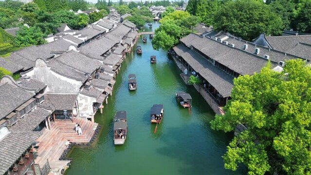 Wuzhen Ancient Town Scenic Area, Tongxiang, Jiaxing City, Zhejiang Province, China