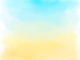 黄色から水色へのグラデーション素材
