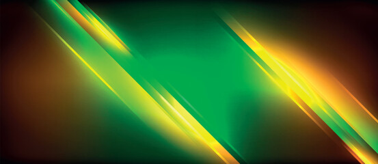 Vibrant neon colors like magenta and electric blue create a visually stunning effect against a dark sky backdrop, perfect for an artsy event with glowing green and yellow lines in the graphics