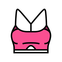 yoga top clothing color icon vector. yoga top clothing sign. isolated symbol illustration