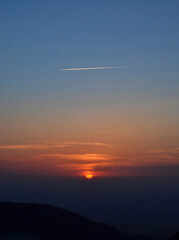 sunset in the sky