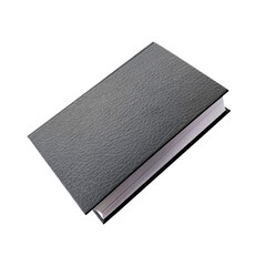 A Closed Book with a Black Leather Cover