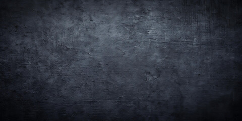 Black anthracite dark gray grey grunge old aged retro stone concrete cement blackboard chalkboard wall floor texture, with cracks - Abstract background banner panorama pattern design template
