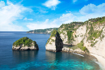 Obraz premium Beautiful view of Diamond Beach on Penida Island, Indonesia 