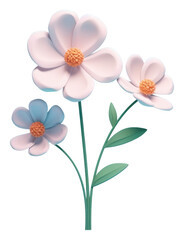 Naklejka premium PNG Flower blossom petal plant.