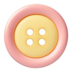 Obraz premium PNG Circle yellow button shape.