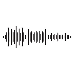 good music sound wave logo illustration