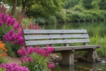 Enchanting River: A Tranquil Haven of Blossoms and Bliss
