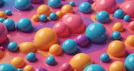 Trendy summer fluid gradient background, colorful abstract liquid 3d shapes. Futuristic design wallpaper for banner, poster, cover, flyer, presentation, advertising, landing page