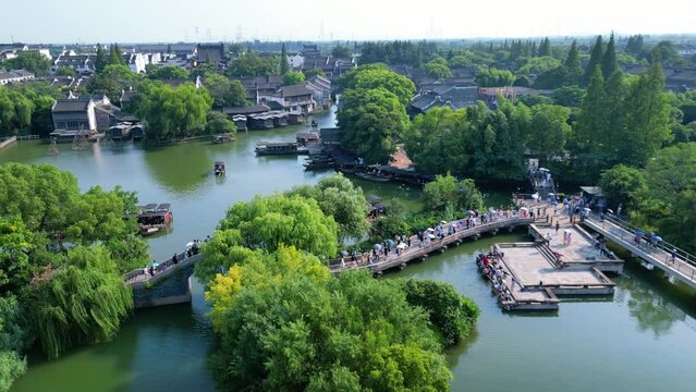 Wuzhen Ancient Town Scenic Area, Tongxiang, Jiaxing City, Zhejiang Province, China