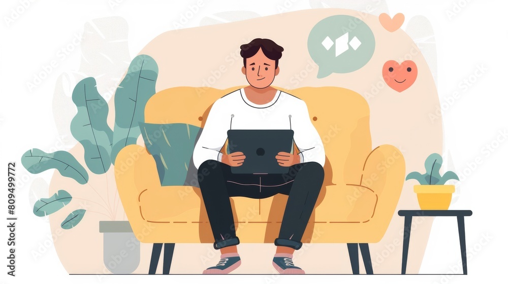 Sticker Mental health apps for remote workers - This keyword focuses on individuals seeking mobile or desktop applications designed to support mental health for those working remotely