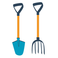 garden equipment icon illustration