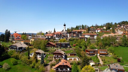 Upper Bozen - South Tyrol - Ritten high plateau - View of the village on the Ritten high plateau