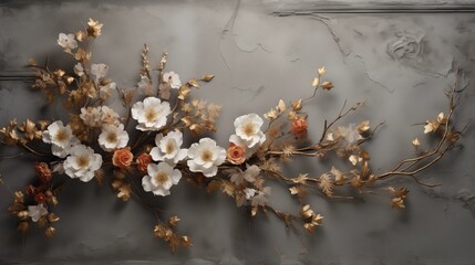vase with flowers- Beautiful Floral Bouquet in Glass Vase