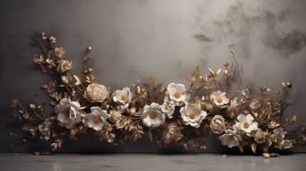 vase with flowers- Beautiful Floral Bouquet in Glass Vase