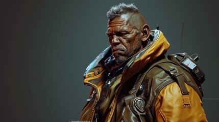  Comic Book Character Close Up Shot.