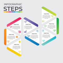 Timeline infographic template,Business concept with 8 step ,Vector illustration.