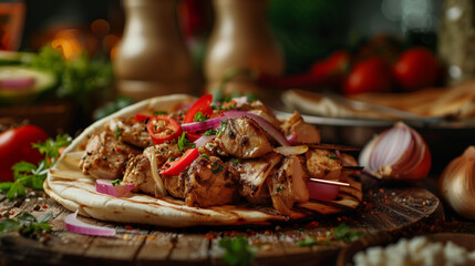 shawarma grilled meat 