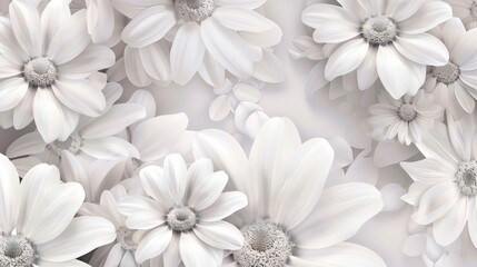 White flower background hyper realistic 
