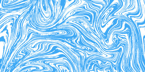 Marble texture seamless background. Liquid background with blue and white trendy design illustration. 