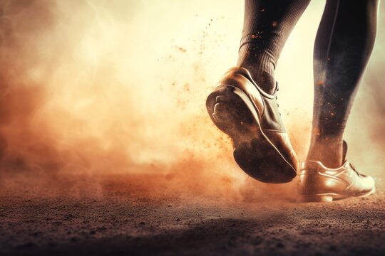 Close-up of intense and thrilling football moment during exciting professional soccer match