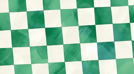 四角のチェック柄テクスチャー、緑4