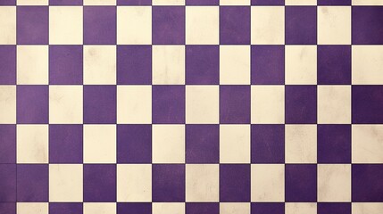 四角のチェック柄テクスチャー、紫1