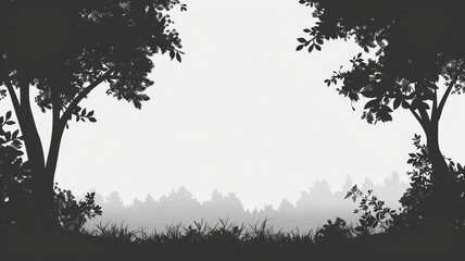 background with tree silhouette