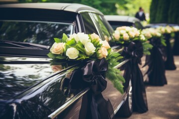 High-quality image of a solemn and dignified funeral procession with top-notch resolution