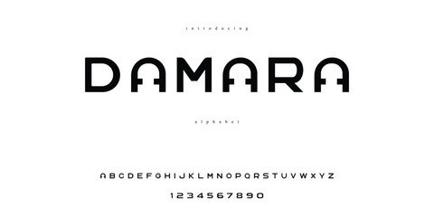 Fototapeta premium Modern Bold Font. Sans Serif Font. Regular Italic Uppercase Lowercase Typography urban style alphabet fonts for fashion
