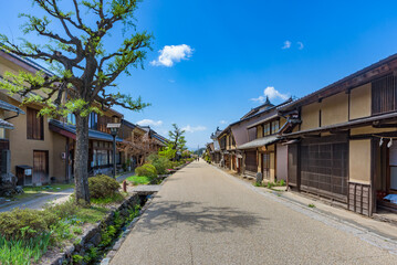 Street view of the Unnojuku, Tomi City, in Nagano Prefecture, Important Preservation Districts for...
