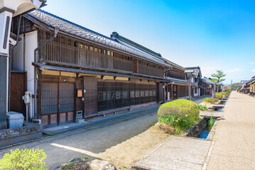 Street view of the Unnojuku, Tomi City, in Nagano Prefecture, Important Preservation Districts for Groups of Traditional Buildings