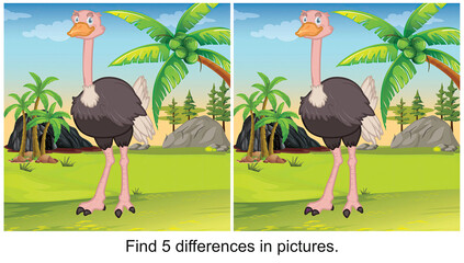 I've been waiting for a long time and haven't found it yet. find 5 differences in the picture.