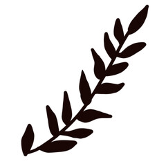 Floral wreath minimal design for wedding invitation or brand logo