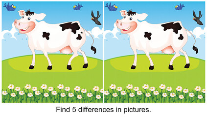 Today's weather is so good. find 5 differences in the picture.