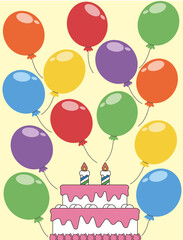 생일 알림 일러스트