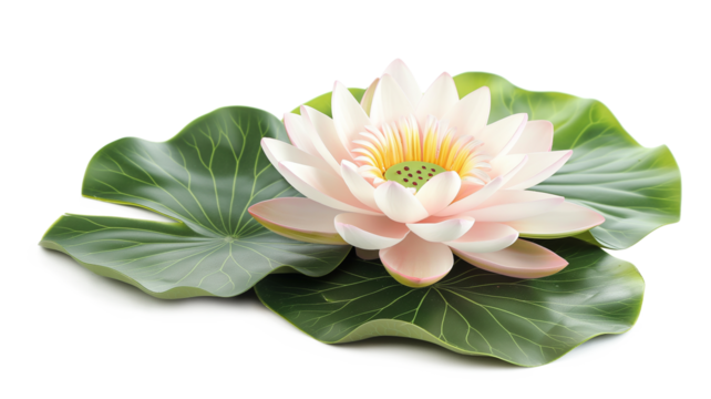 Lotus flower isolated on a transparent background