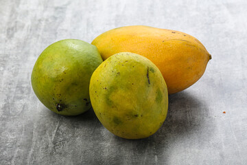 Fresh sweet and juicy mango heap