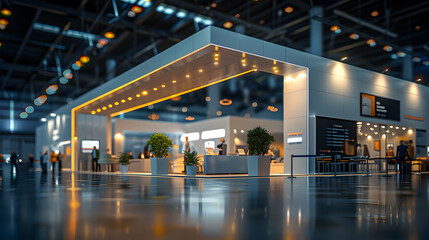 Photo realistic as Trade Show Coordinator Maximizing Event Impact concept as A trade show coordinator maximizes the impact of marketing events by optimizing booth design and custom