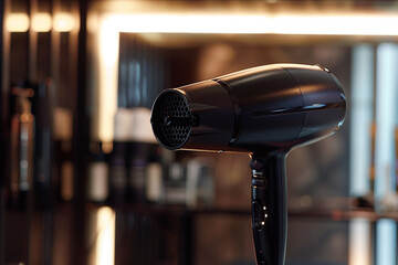 A hair dryer with a concentrator nozzle and multiple heat settings, providing precise control for styling versatility.