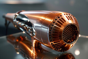 A hair dryer with a concentrator nozzle and multiple heat settings, providing precise control for styling versatility.