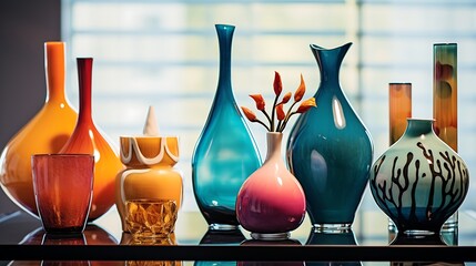 An Assortment of Decorative Vases and Potted Plants: Enhancing Interiors with Botanical Elegance and Artistic Flair