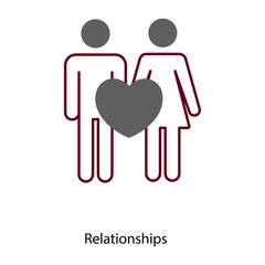 Relationships icon. Vector Icon Design