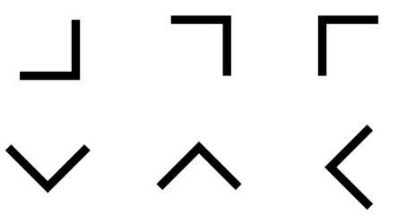 Fototapeta premium Arrow Glyph Icon pictogram symbol visual illustration Set