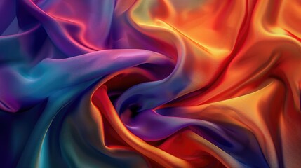 Obraz premium Vibrant colors in fabric backdrop High quality image