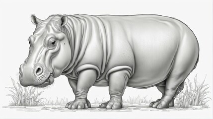 Obraz premium rhino isolated on white