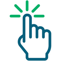 Hand Click Colored Icon Pack