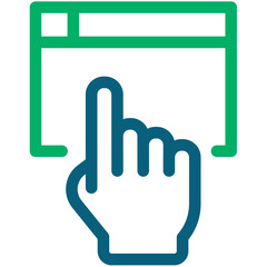 Hand Click Colored Icon Pack